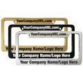 Zinc Engraved Metal License Plate Frames (Quick Ship)